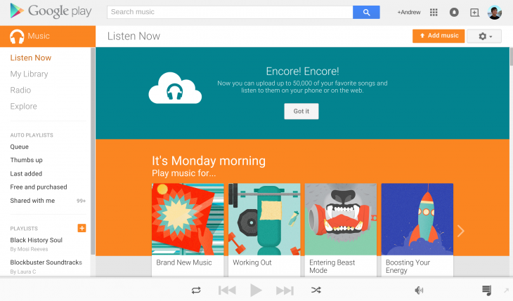 Google Play Music increases free personal cloud storage to 50,000 songs