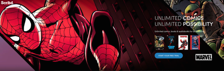 Pow! Scribd’s subscription service adds unlimited comics from Marvel, IDW, Valiant and more