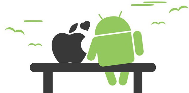 Image result for android vs ios cartoon
