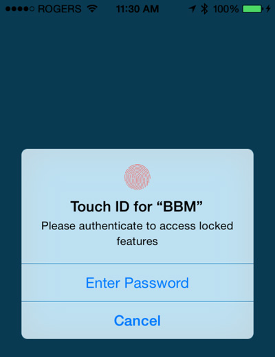 BBM TouchID