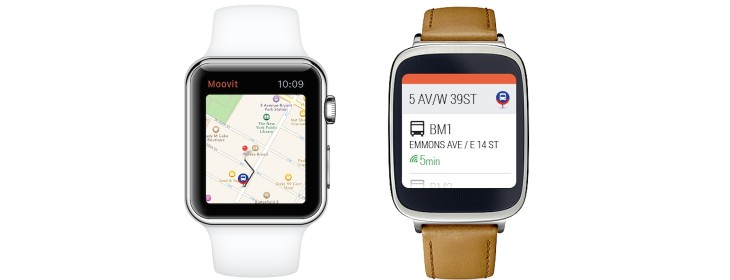 Smart public transit app Moovit reveals Apple Watch and Android Wear apps