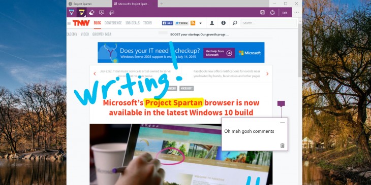 Hands on with Project Spartan, Microsoft’s Internet Explorer replacement