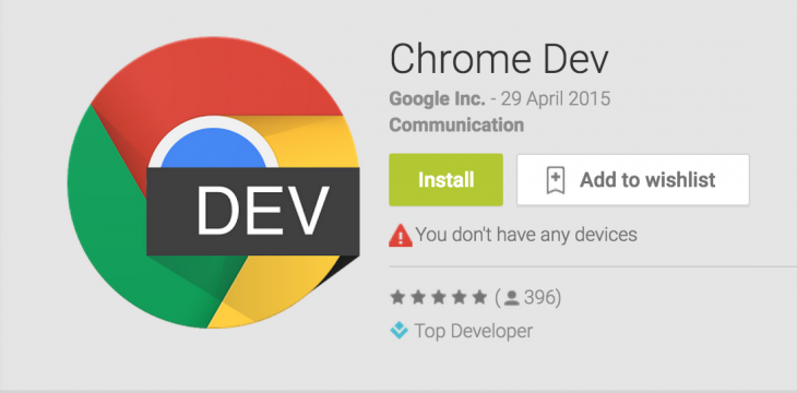 Get an early look at new Chrome features on Android as Google releases the developer version to all