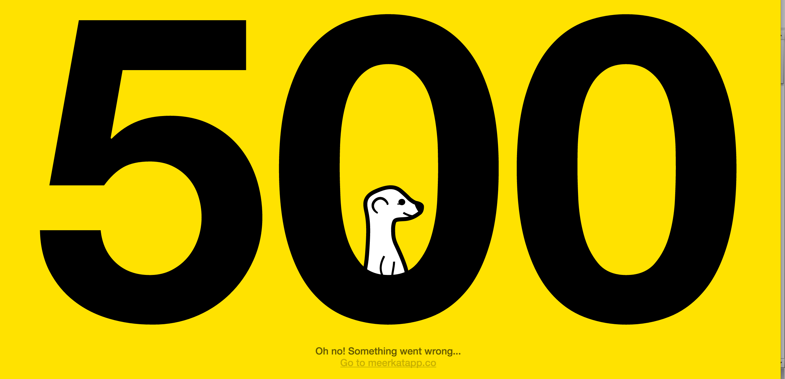 Madonna’s Meerkat video premiere utterly failed, displayed a 500 error page instead