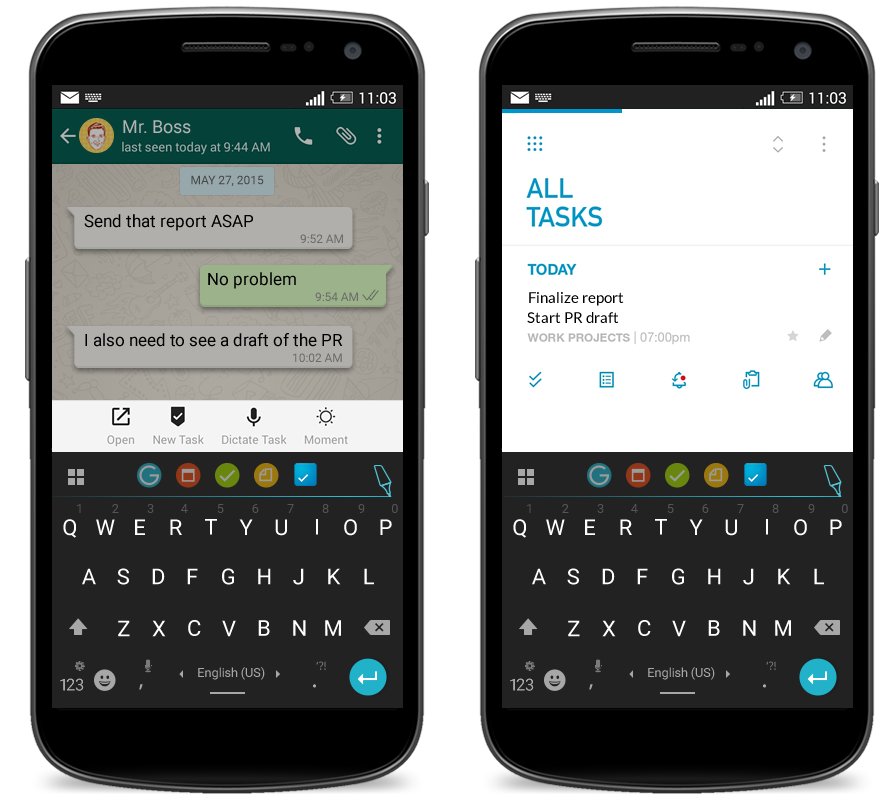 Any.do links up with Ginger Keyboard to streamline your notetaking needs