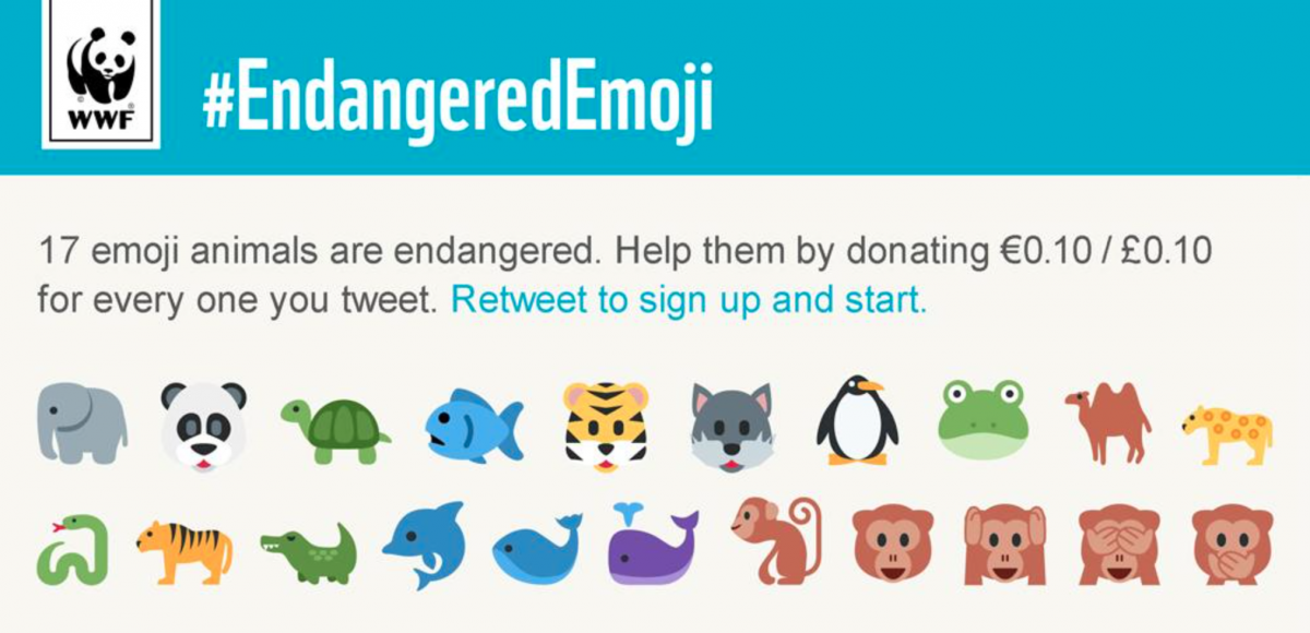 You can now tweet emoji to save endangered animals