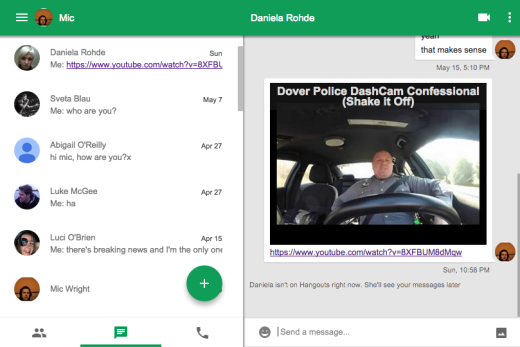 google hangouts for chome
