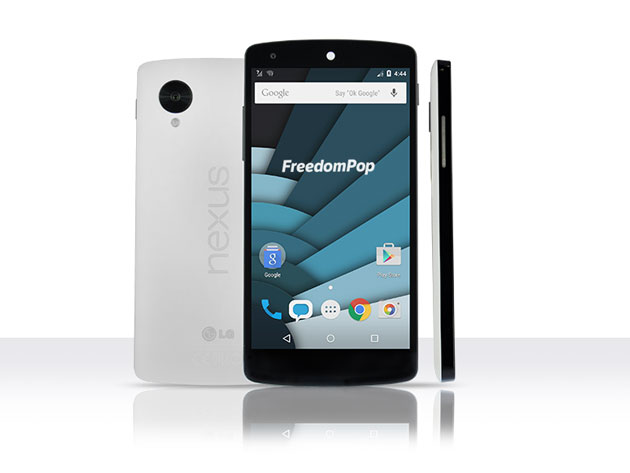 Nexus 5 and 1-year Unlimited Talk-and-Text from FreedomPop: 65% off