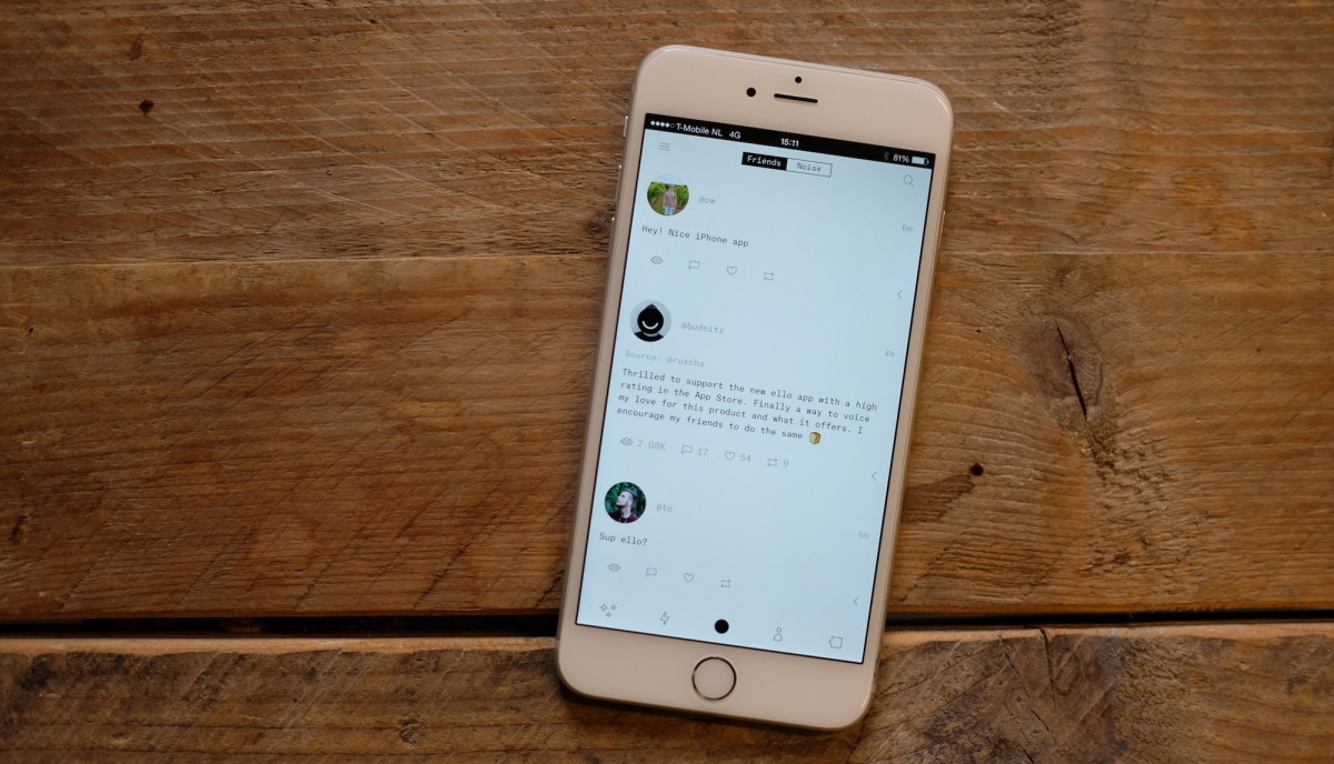 Remember Ello? It has an iPhone app now