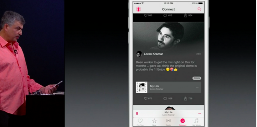 Here’s the first single from the unknown artist Apple loves
