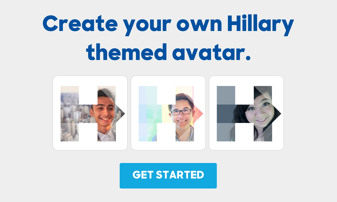Someone made a Hillary Clinton avatar generator and it’s already been abused to bits