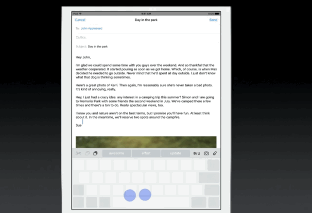 Apple is making iOS 9 work better on iPad, adding multitasking