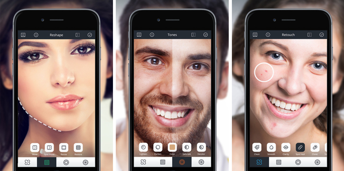 Relook for iOS applies sophisticated touch-ups to portraits