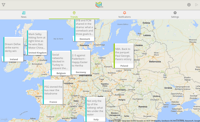 Fews app for iOS and Android is a highly customizable source for global news