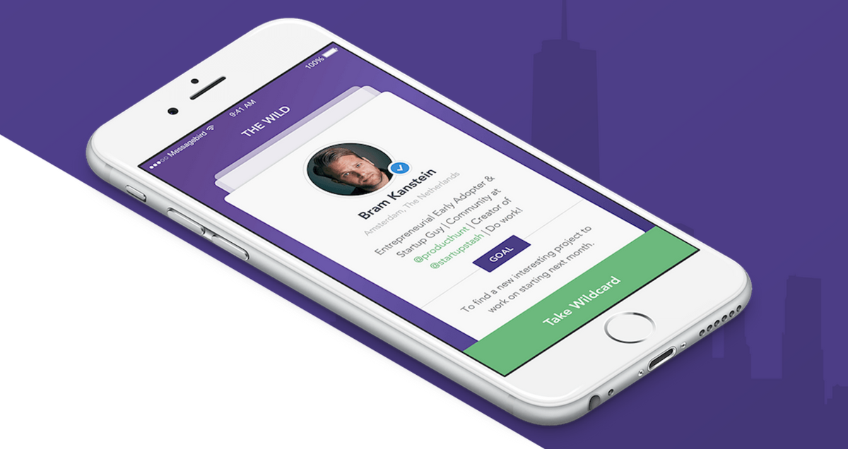 Wildcard helps you break the ice and meet people at events or in new places