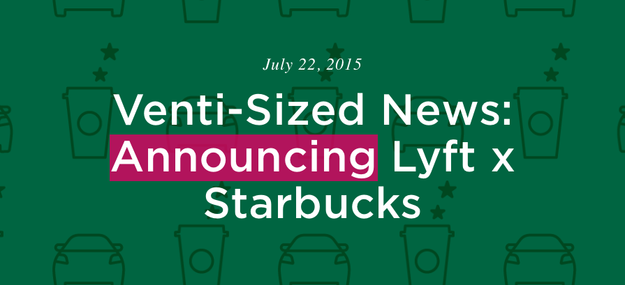 Lyft partners with Starbucks to offer rewards points to riders and coffee for drivers