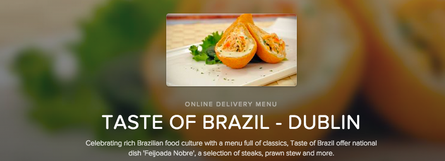Taste of Brazil in Dublin is on Deliveroo and in @brokenbottleboy's belly