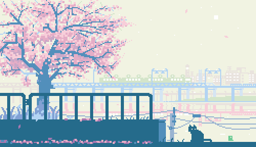 Fall in love with these gorgeous 8-bit GIFs of Japan