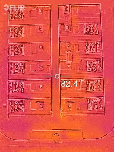 Circuit board thermal image