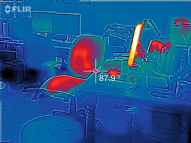 Heat camera image