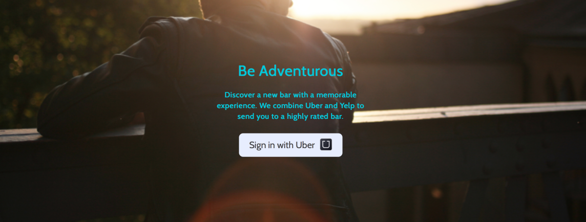 This app automatically picks you up in an Uber and takes you to a mystery bar