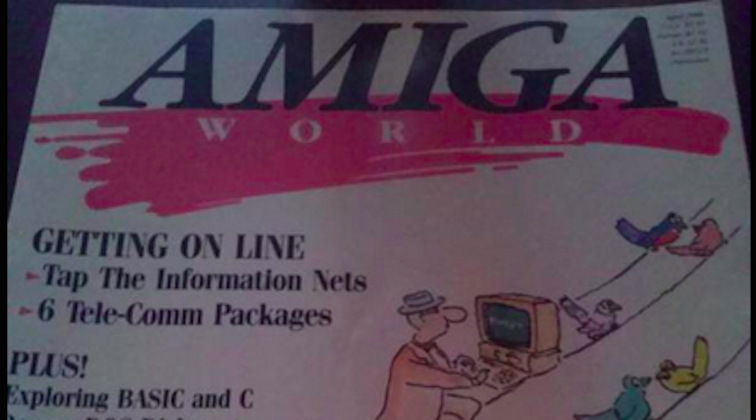 A tweet in 1988? Amiga World magazine predicted Twitter 18 years ahead of time