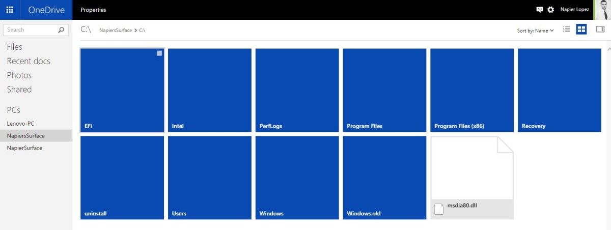 Windows 10 OneDrive