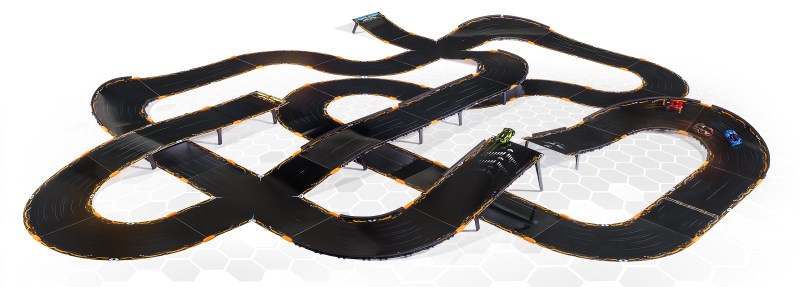 Anki Overdrive features an expandable modular race track