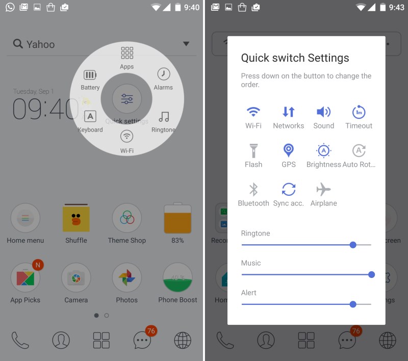 Power users will feel right at home with Line Launcher