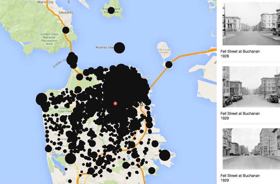 Take a tour of old school San Francisco with this OldSF interactive map