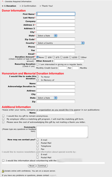 terrible user interface form