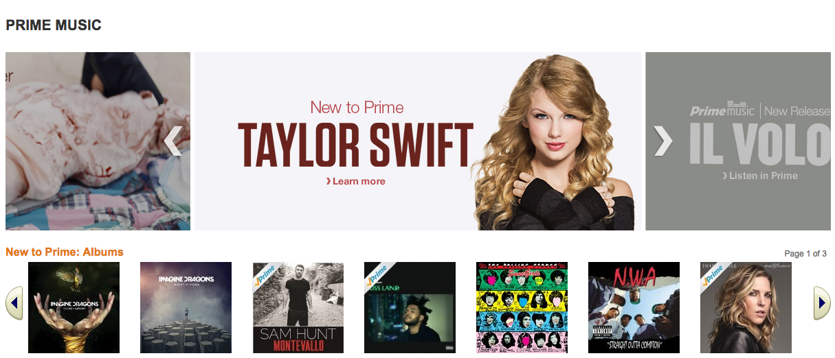 Universal Music makes The Weeknd, Taylor Swift and other artists available on Amazon’s Prime Music