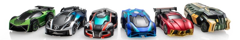 The complete lineup of Anki supercars