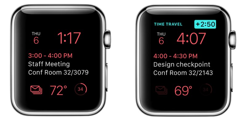 View Outlook appointments on your Apple Watch using Time Travel