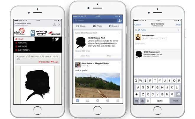 Facebook will now broadcast missing children alerts in the UK