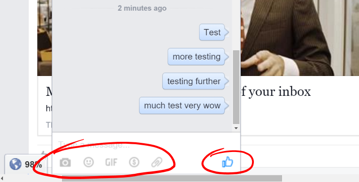Facebook gifs in chat