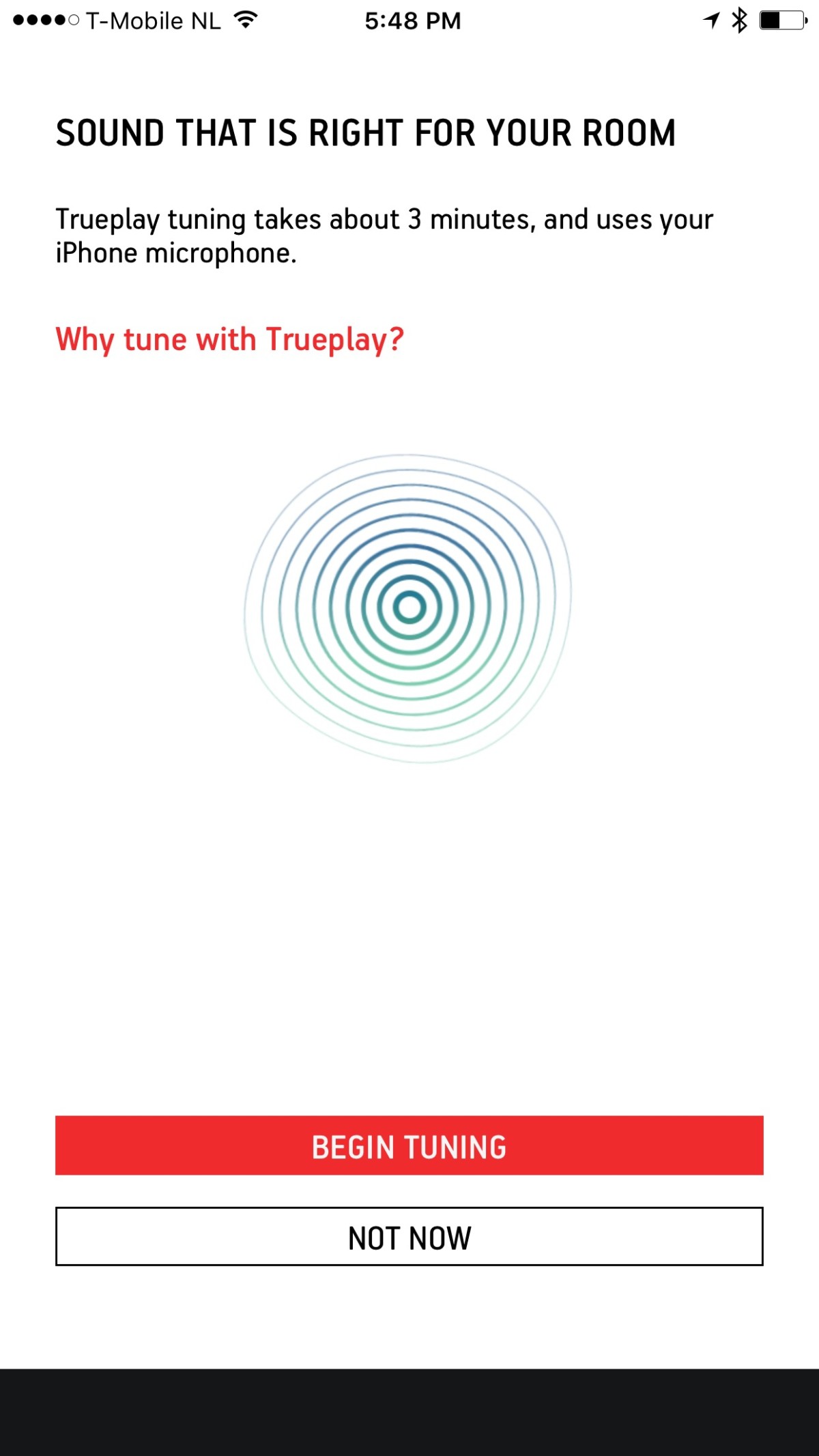 Sonos TruePlay functionality