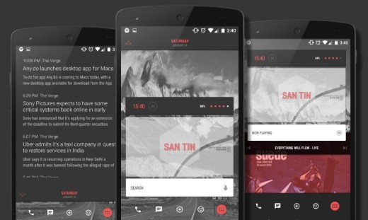 Kustom is endlessly customizable and supports themes that you can download