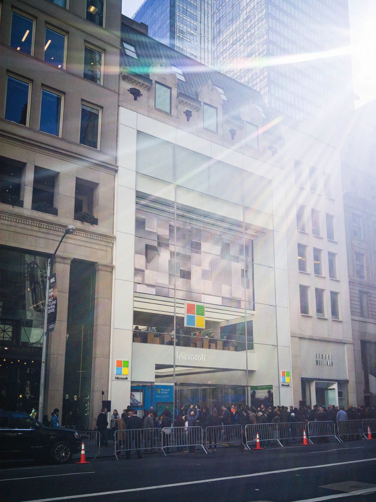 Microsoft Store Grand Opening Apple Store NYC New York