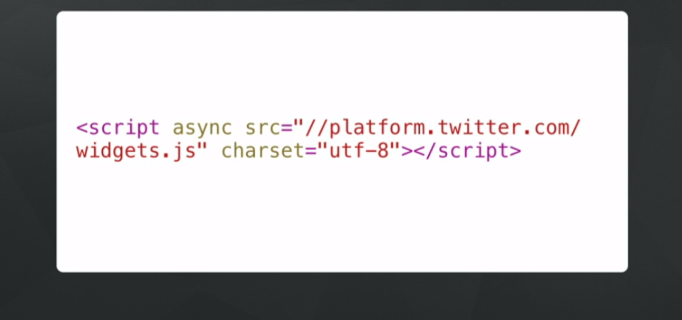 Twitter has made it easier to embed real-time social content on a Website