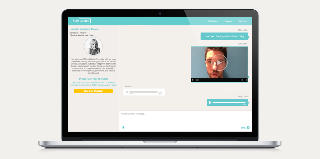 Talkspace now lets you send audio and video messages to your e-therapist