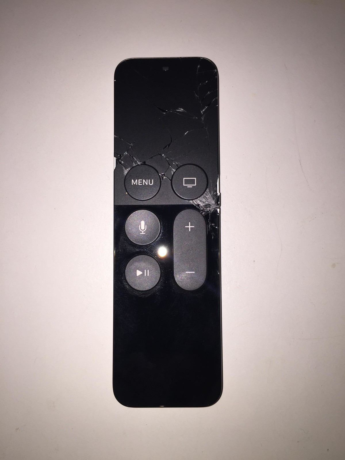 The new Apple TV remote shattered