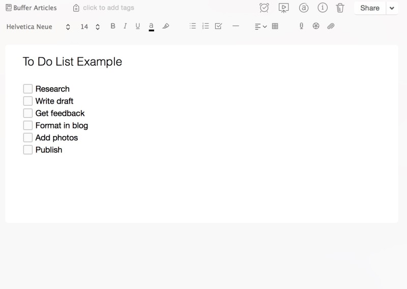 using evernote for to do list