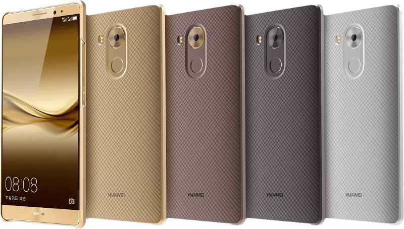 Huawei's Mate 8 features a 16-megapixel camera and fingerprint sensor on the back