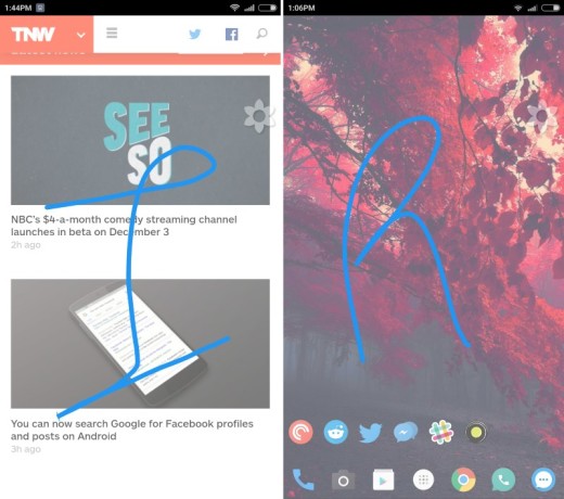You can invoke ClearView from any app by tapping its floating overlay
