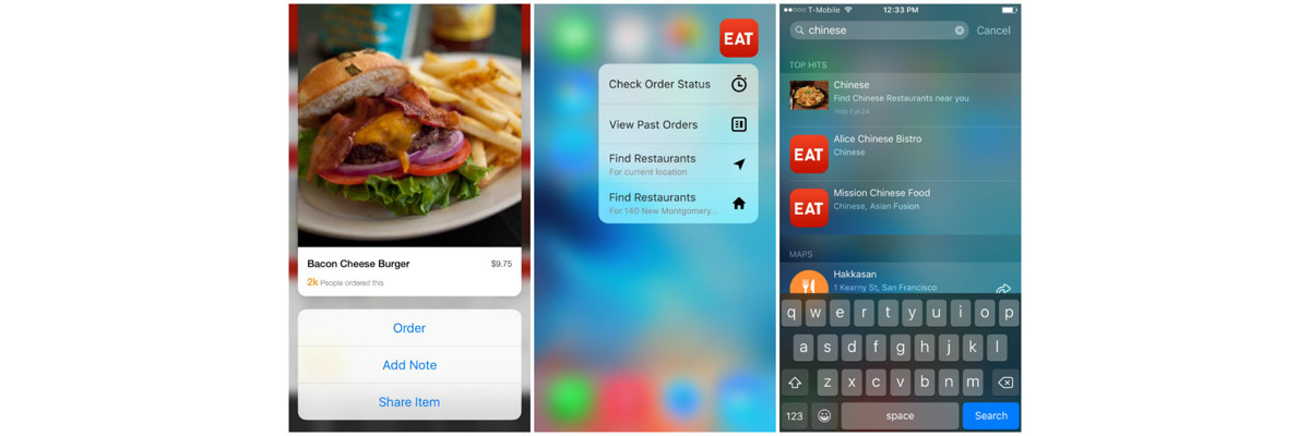 Eat24 for iOS now supports 3D Touch so you won’t be so ‘hangry’