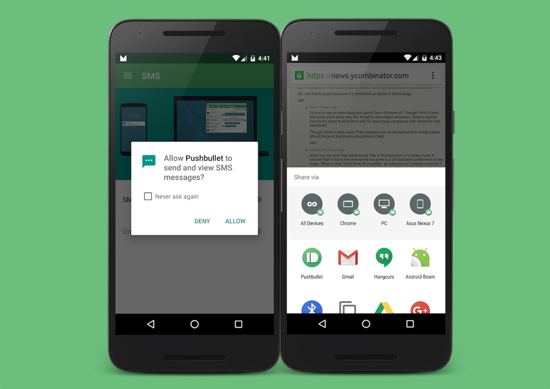 Pushbullet’s Android 6.0 Marshmallow update brings on-demand app permissions