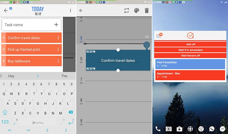 Accomplish lets you schedule tasks in your calendar and displays them in a handy widget