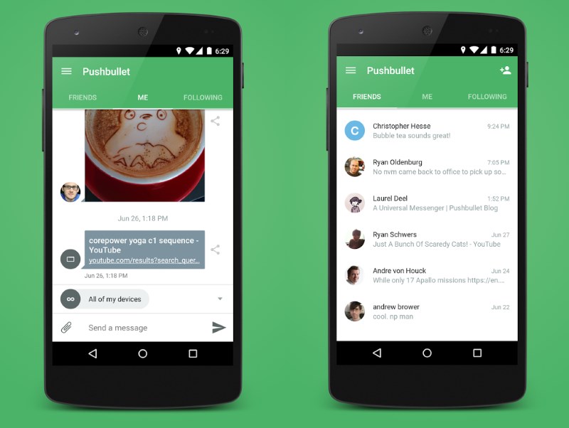 Pushbullet now lets you chat with your contacts from messaging apps as well as SMS on your desktop
