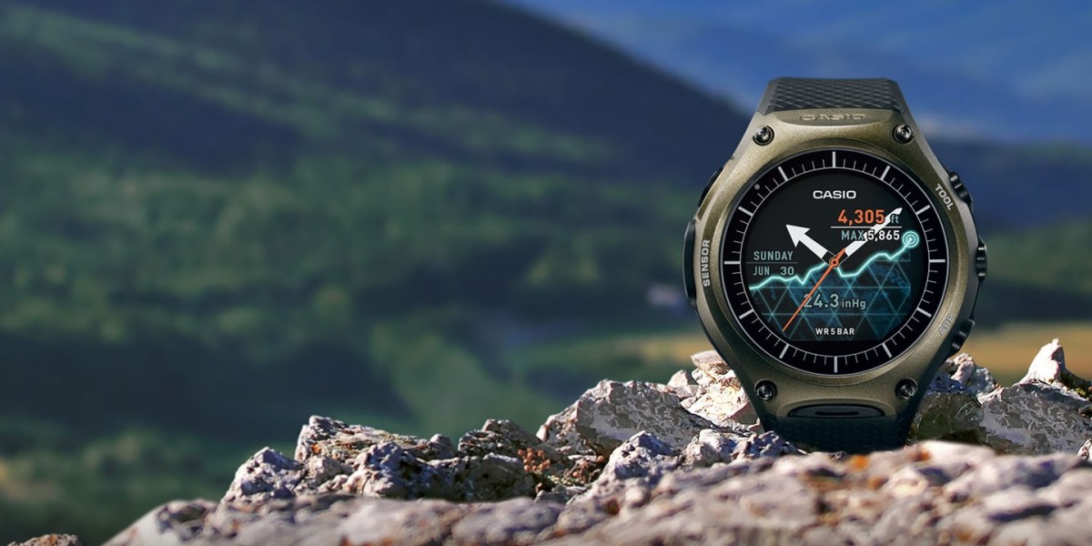 Casio’s smartwatch for outdoorsmen offers 1 month of battery life, but there’s a catch